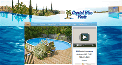 Desktop Screenshot of crystalbluepools1.com